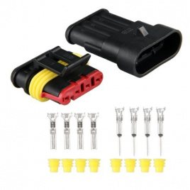 разъем герметичный автомобильный 4 pin DJ7041-1.5-11/21 (комплект)