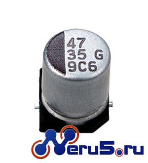 SMD конденсатор электролитический фото 1