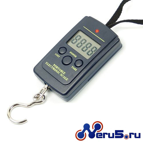 удобные и компактные электронные весы-безмен 0-40кг фото 1