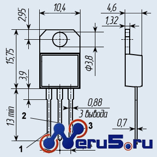BT151-800R тиристор 12A 800V фото 2
