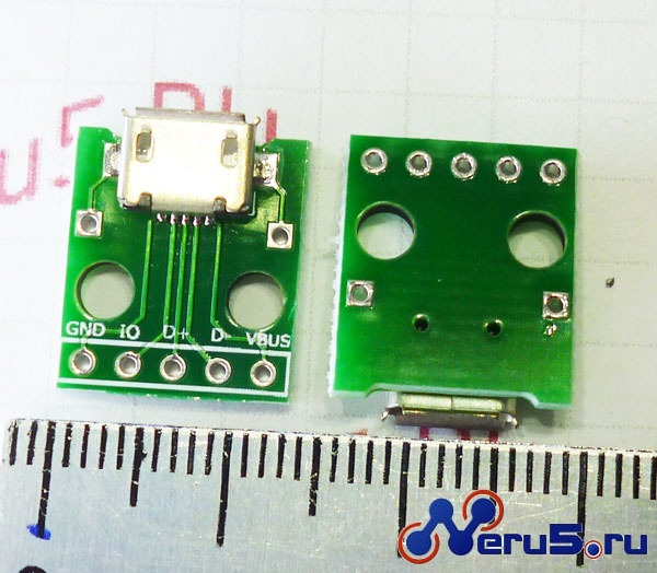 Micro USB на плате фото 1