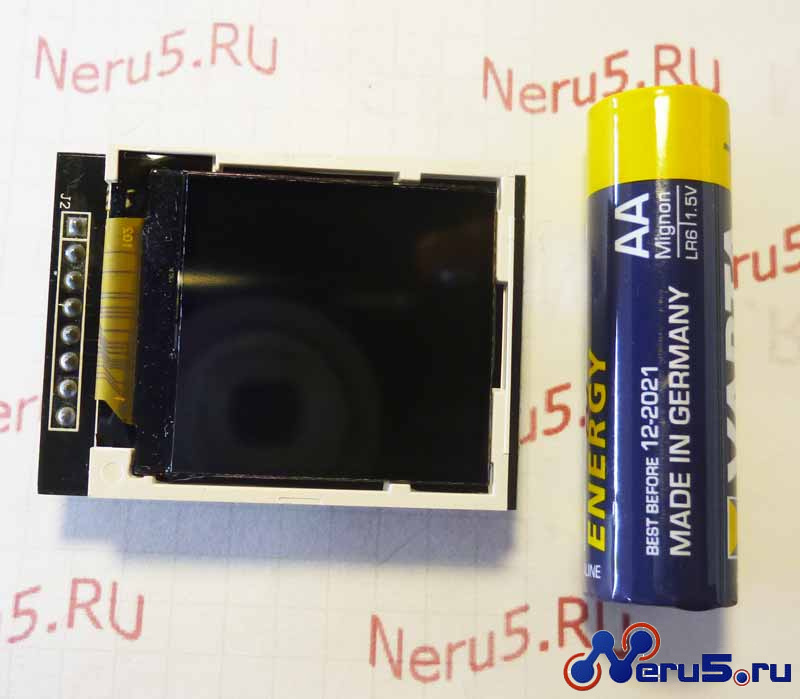 Дисплей TFT LCD 128x128 на контроллере ILI9163C фото 1